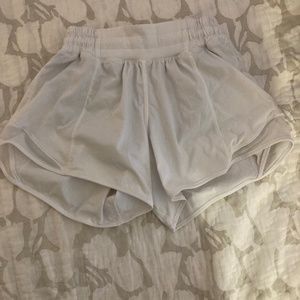 white lululemon hotty hots!!